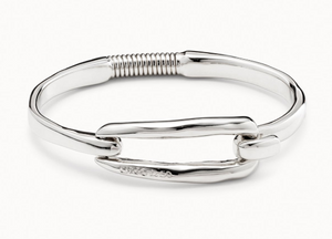 Bangle bracelet with buckle (SILVER)
