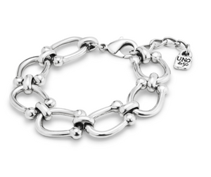 Medium oval link chain bracelet (SILVER)