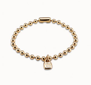 Beaded charm bracelet (G0LD)