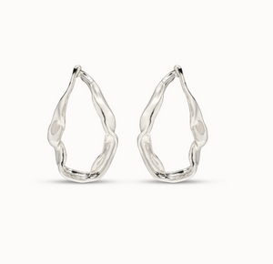 Large hoop earrings (SILVER)