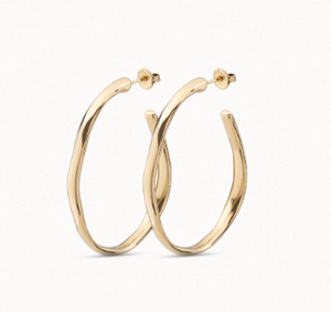 Open hoop earrings (GOLD)