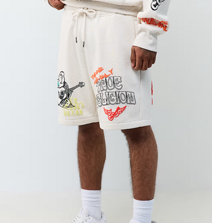 Sketched Logo Fleece Short