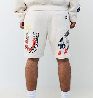 Sketched Logo Fleece Short