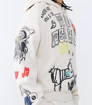 Sketched Logo Boxy Hoodie
