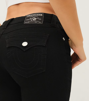Joey Mid Rise Flap Flare Jean