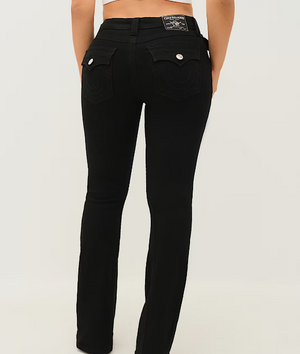 Joey Mid Rise Flap Flare Jean