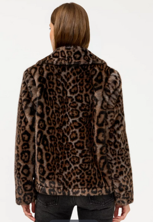 Faux Fur Cropped Coat - Farrah