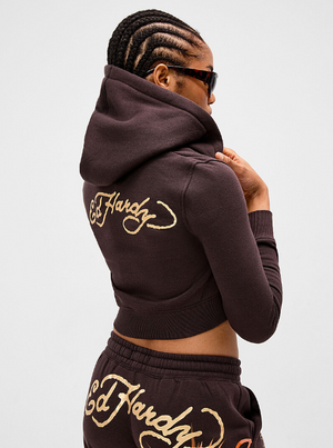 Wing Skull Zip Hoodie