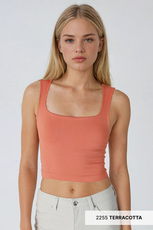 Double Lined Square Neck Top