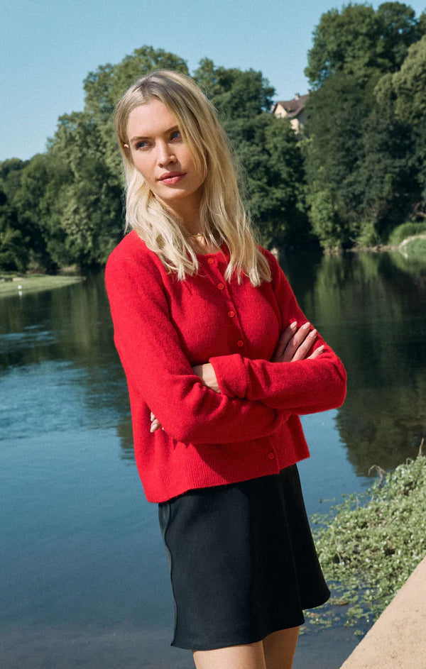 Medina Cardigan Festive Red