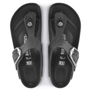 Gizeh Big Buckle Black Oiled Leather