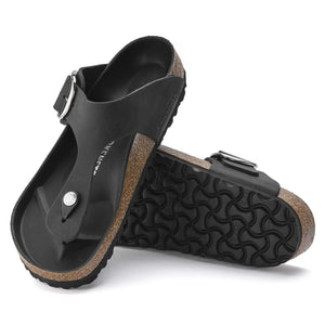 Gizeh Big Buckle Black Oiled Leather