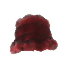 Swirl Faux Fur Bucket Hat