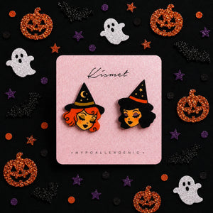 Blushing Witches Stud Earrings