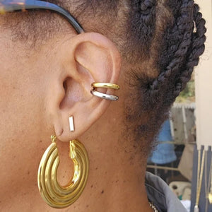 Double Layer Two Tone Ear Cuff