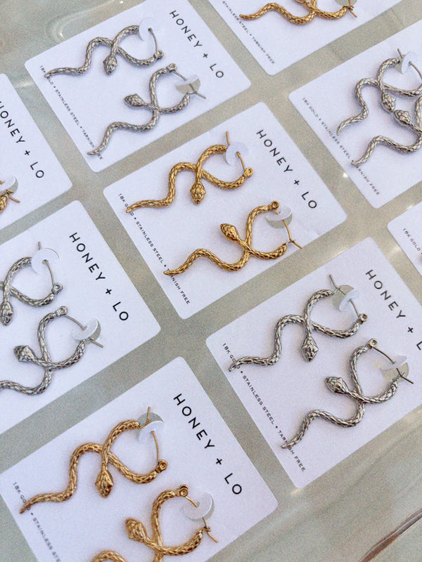 Evie Snake Earrings