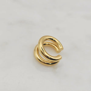 Double Layer Gold Ear Cuff