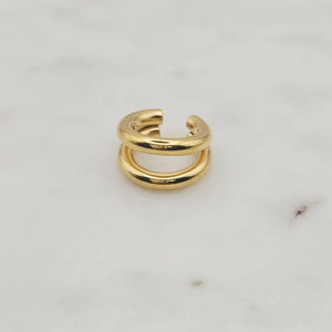 Double Layer Gold Ear Cuff