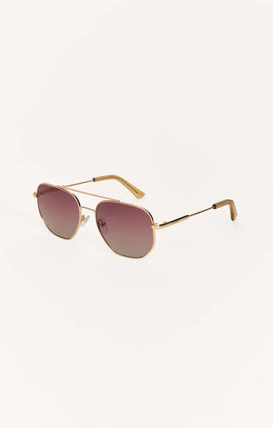 Highway Polarized Sunglasses Rose Gold