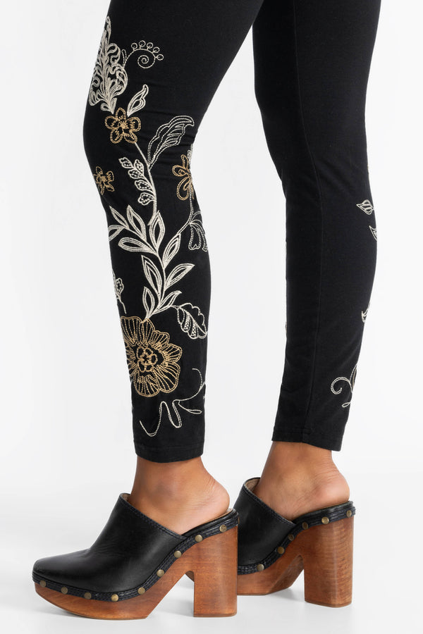 Adelaide Embroidered Leggings