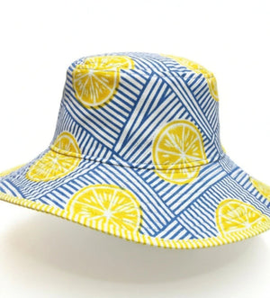 Beach Hat-Blue Lemon