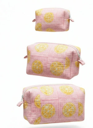 Toiletry Set-Lemon/Pink