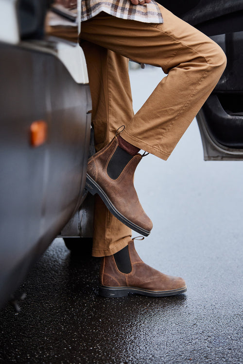 Men's 2581 Tobacco Suede Dress Boots