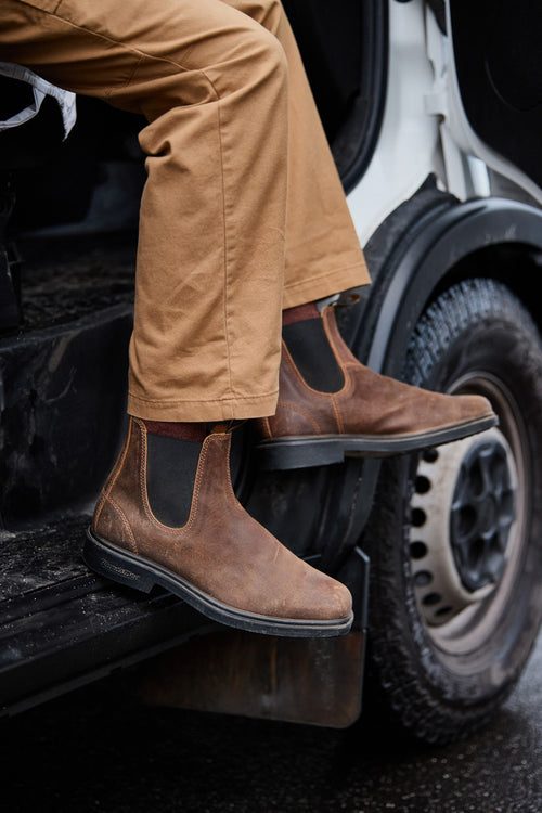 Men's 2581 Tobacco Suede Dress Boots