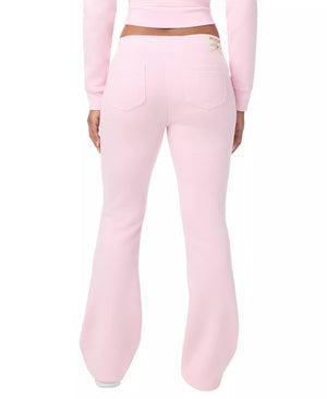 Crystal Mid Rise Big T Bootcut Sweatpant