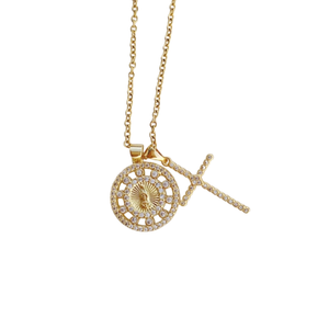 Radiant Double Charm Necklace