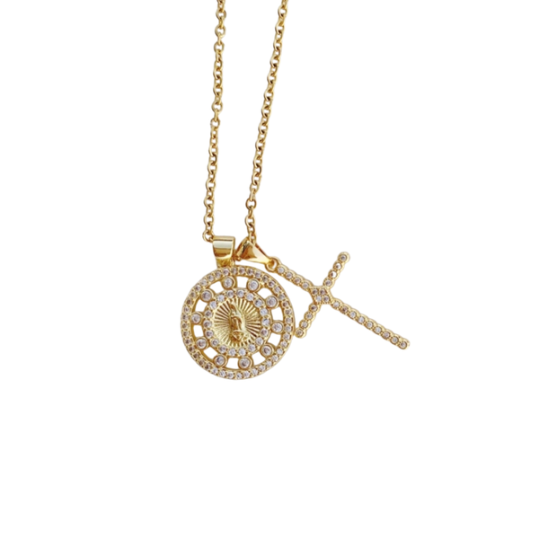 Radiant Double Charm Necklace