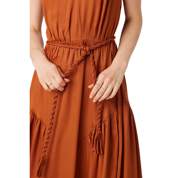 Aura Dress Solid Umber