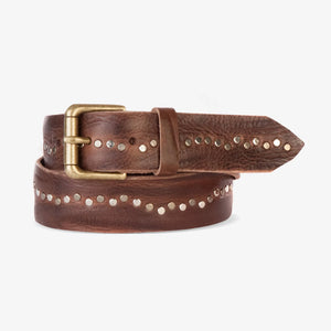 Jaak Belt Dark Brown Skrunchy