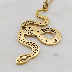 Laser Snake Necklace