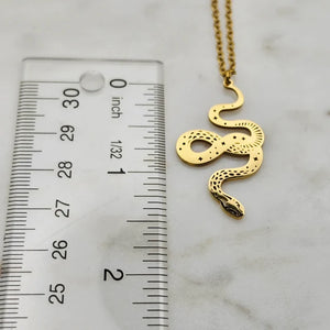Laser Snake Necklace