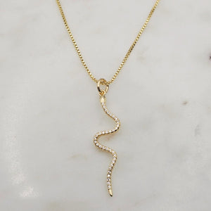 Crystal Snake Necklace