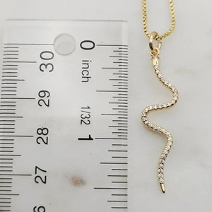 Crystal Snake Necklace