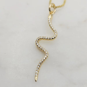 Crystal Snake Necklace