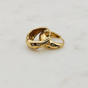 Scattered Stars Mini Hoops