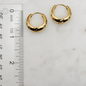 Scattered Stars Mini Hoops