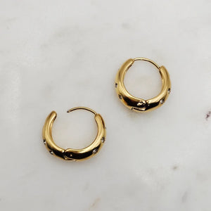 Scattered Stars Mini Hoops