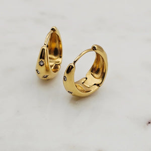 Scattered Stars Mini Hoops