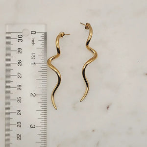 Long Swirl Earrings