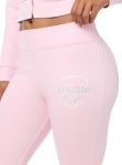 Crystal Mid Rise Big T Bootcut Sweatpant