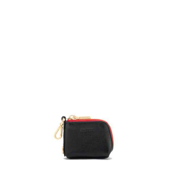 Syd Pouch Black Gold Red Zip