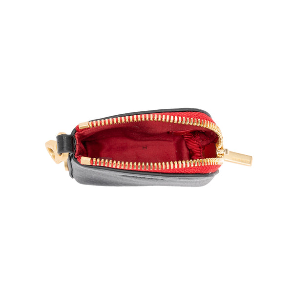 Syd Pouch Black Gold Red Zip