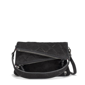 Dillon Small Noir Diamond Suede
