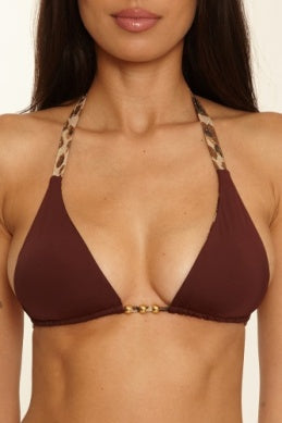 Safari Triangle Bikini Top