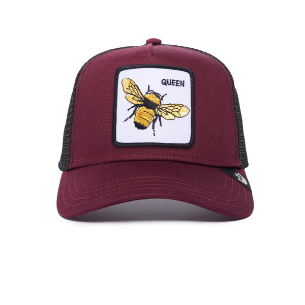 Queen Bee Trucker Hat Wine