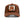 Brown trucker hat with embroidered tiger face and 